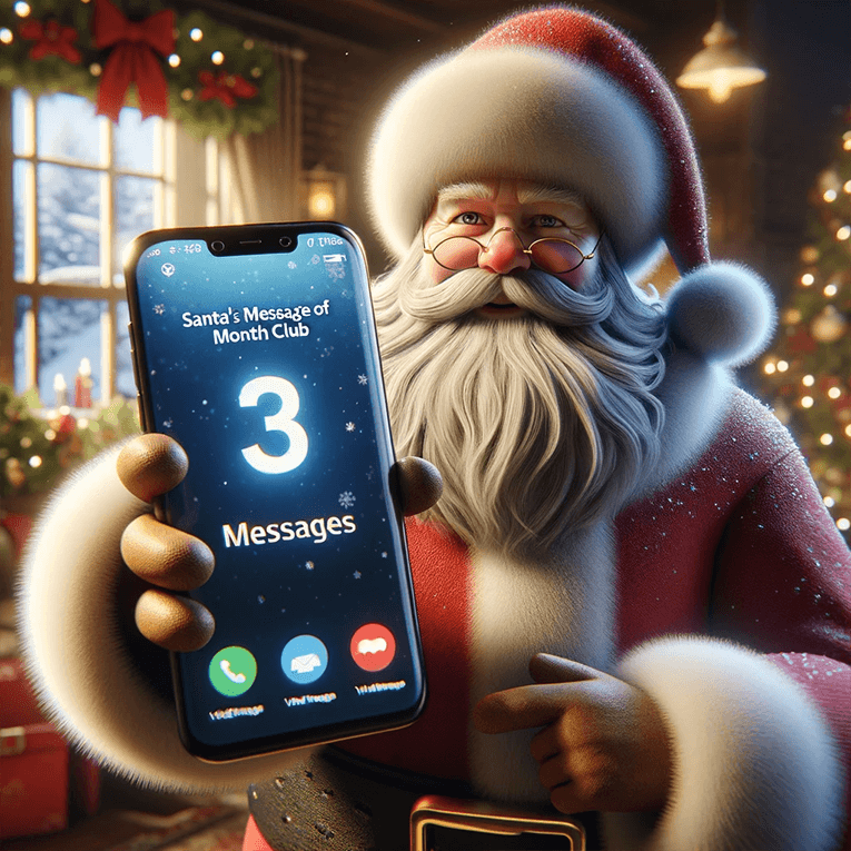 3 voice messages from Santa
