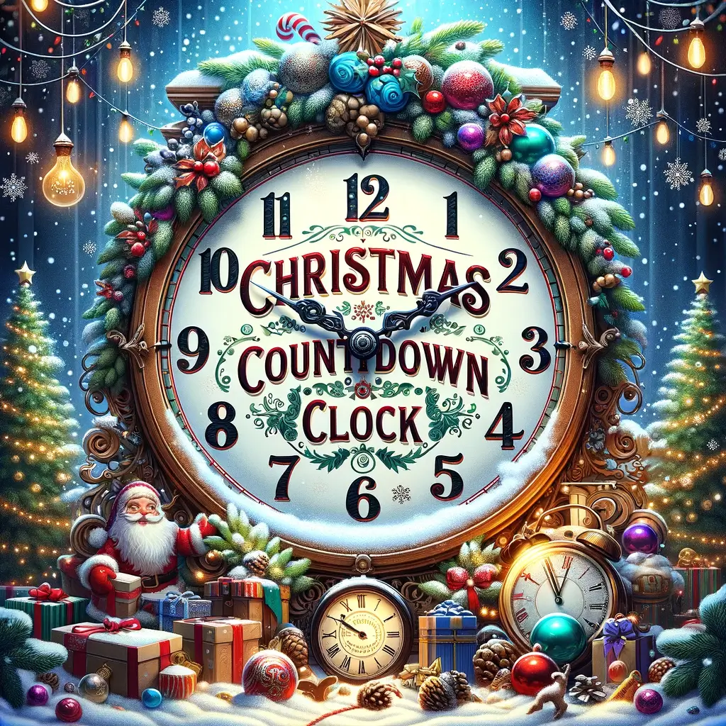 Weihnachts-Countdown-Uhr