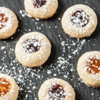 Mrs. Claus Favorite Recipes - Jam Thumbprint Cookies – Chew Out Loud